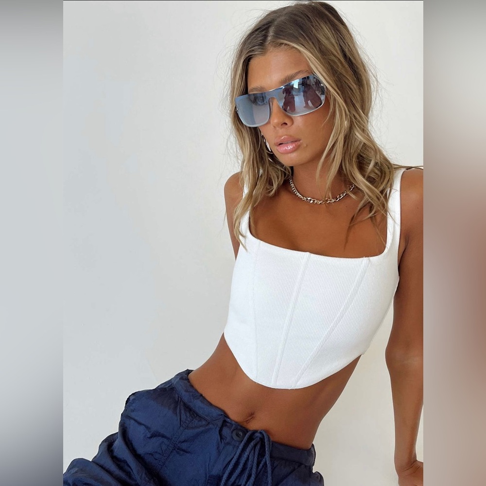 Princess Polly White Corset Top